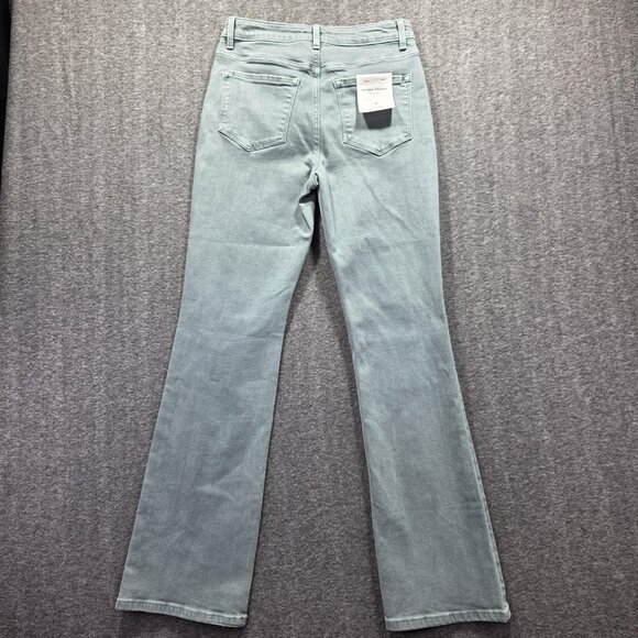 Flying Monkey Black Label Jeans Womens 28 Sage Green Bootcut Stretch High Rise - Picture 2 of 9